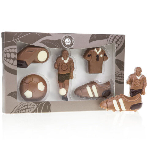 Fußball-Set aus Schokolade