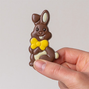 Osterhase aus belgischer Schokolade
