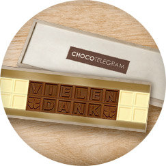 ChocoTelegram zum Danke sagen ChocoTelegram zum Geburtstag