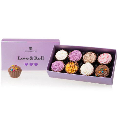 Love&Roll Cupcakes - XL - 8 Cupcake Pralinen