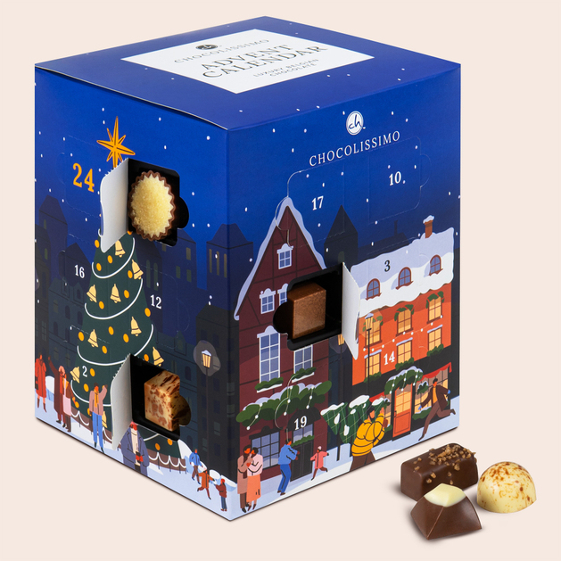 Adventskalender XL mit weihnachtlichem Design