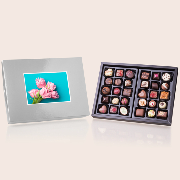 ChocoPostcard Maxi - Silber