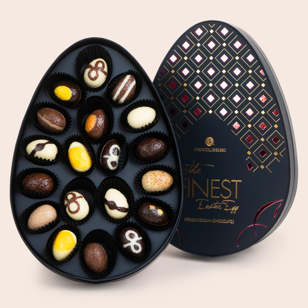 The Finest Easter Egg - Red - 19 Schoko-Ostereier in eleganter Verpackung