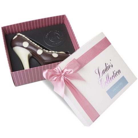 Choco High Heel - Black - Schuh aus Zartbitterschokolade