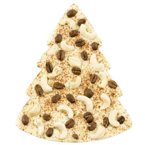 ChocoTannenbaum mit Kaffeebohnen, Cashewkernen, Zimt