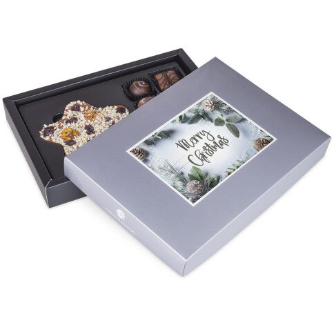 Xmas ChocoPostcard Midi Silver