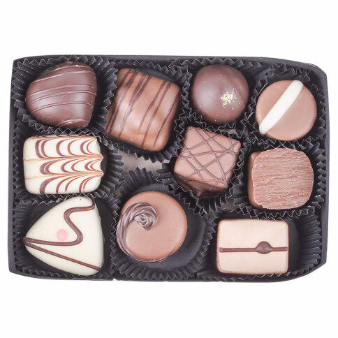Premium-Schokoladenpralinen in eleganter Verpackung