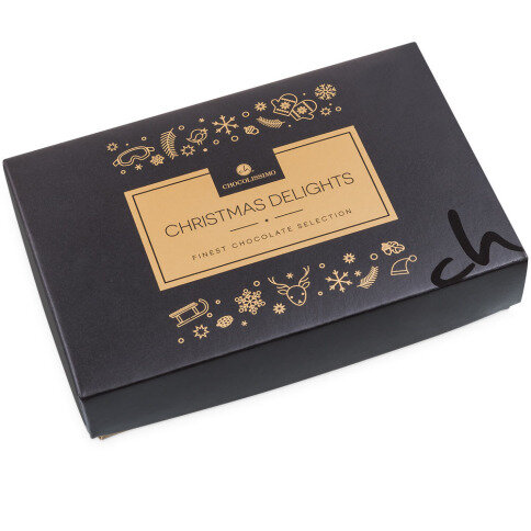 Christmas Delights 6 - 6 Pralinen mit Weihnachtsmotiven verziert