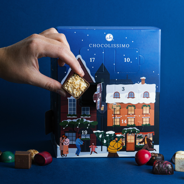 Adventskalender XL mit weihnachtlichem Design