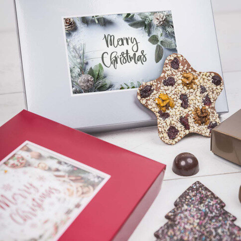 Xmas ChocoPostcard Midi Silver