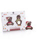 Weihnachtsbärchen und Pinguin