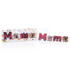 MAMA - Buchstaben aus Zartbitterschokolade