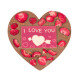 Herz 'Love' mit Chili, Erdbeeren - Schokolade
