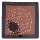 Quadrat Spinnennetz mit Keks-Spinne