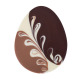 Schokoladen-Osterei 3-farbig