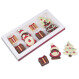 Xmas Crew Santas and Tree with gifts - Schokolade