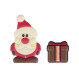Xmas Crew Santas and Tree with gifts - Schokolade