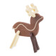 Xmas Reindeer 3D Solo Decor - Schokolade