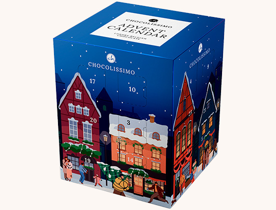 Die besonderen Merkmale des Adventskalenders in Form einer Pralinenschachtel