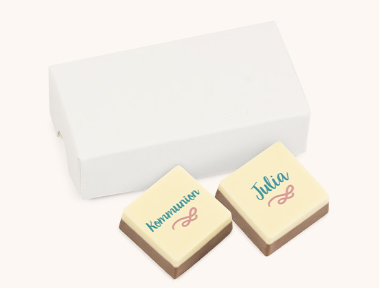 Einzigartige Merkmale des bedruckten Pralinen-Sets zur 1. Heiligen Kommunion