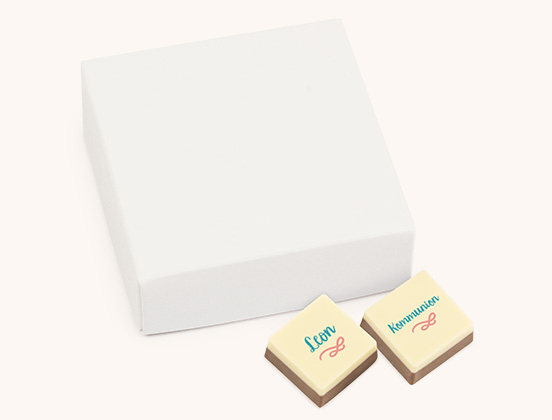 Einzigartige Merkmale des bedruckten Pralinen-Sets zur 1. Heiligen Kommunion