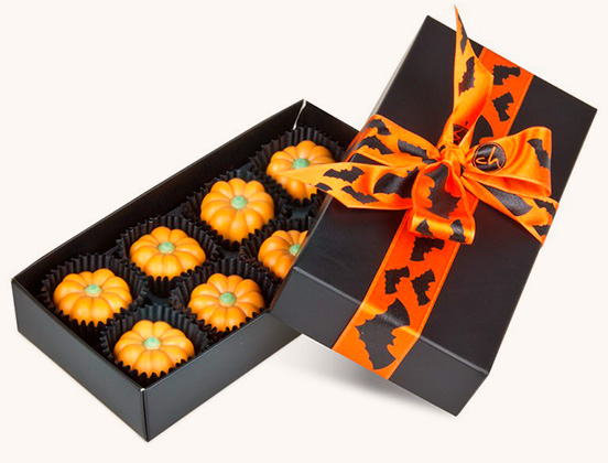 Einzigartige Eigenschaften von Halloween-Schokolade in Kürbisform