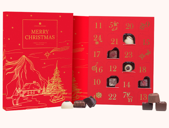 Besondere Eigenschaften des elegant roten Adventskalenders 