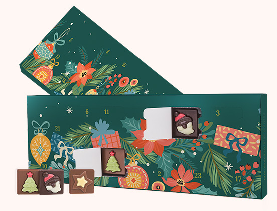 Einzigartige Features des Premium-Adventskalenders Grün