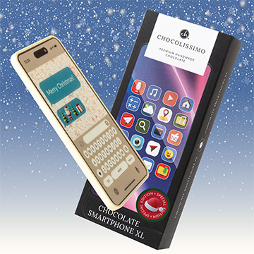 Ein Schokoladen-Smartphone zu Weihnachten