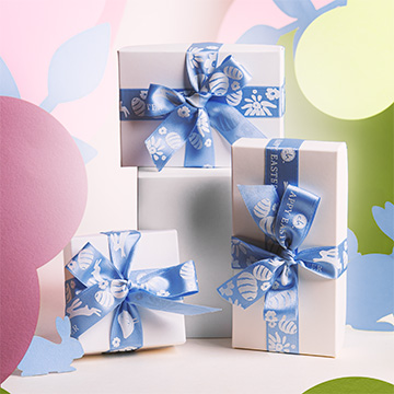 Pralinen aus feinster belgischer Schokolade &ndash; &ouml;sterlich arrangiert