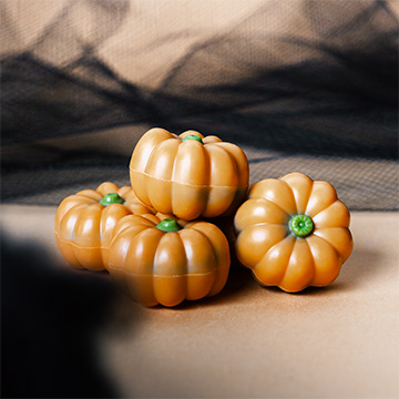 Belgische Schokoladenkürbisse für Halloween