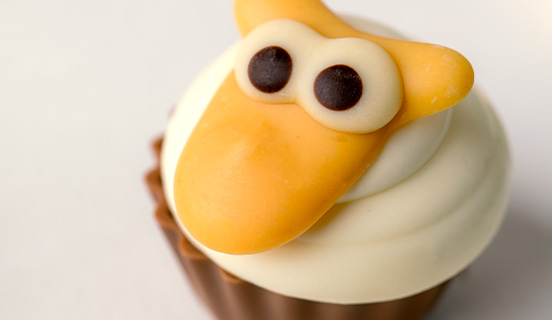 Osterpraline in Form eines Schafes