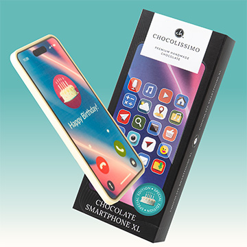 Schokoladen-Smartphone zum Geburtstag &ndash; Happy Birthday