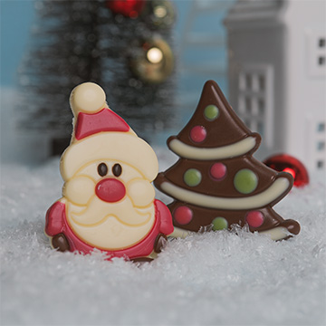 schokoladenfiguren zu Weihnachten
