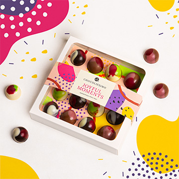 16 Schokoladenpralinen mit frischen Geschmacksrichtungen