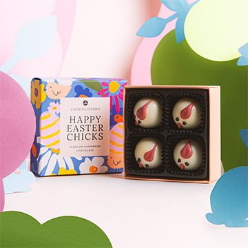 Box mit 4 Osterk&uuml;ken-Pralinen