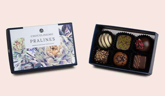 Verpackung der Pralinen Flower Delight 6