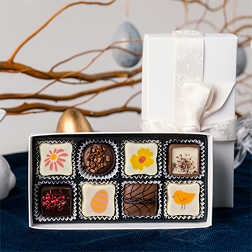 Ostern bedrucktes Pralinenset