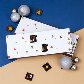 Doppelseitiger Premium-Adventskalender mit Neapolitaner