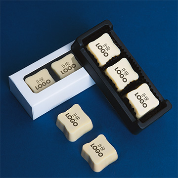 3 Pralinen mit beliebiger Grafik f&uuml;r B2B