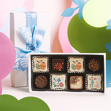 Pralinen-Set mit &ouml;sterlichem Motiv