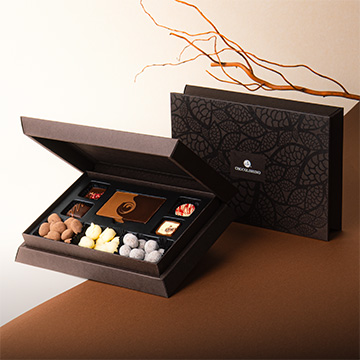 ein Set Pralinen aus belgischer Schokolade