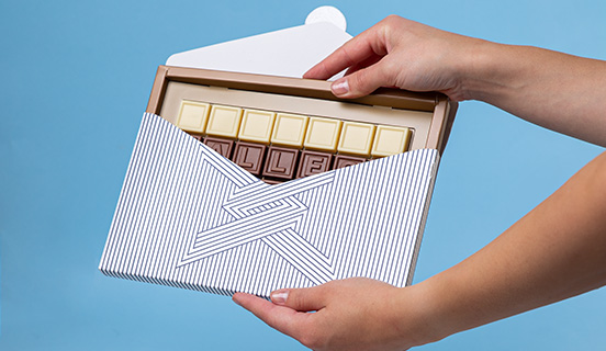 Verpacken Sie Schokoladen-Telegram-Würfel, um maximale Frische zu gewährleisten