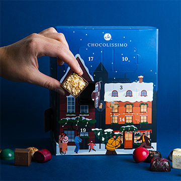 Adventskalender-Box mit Pralinen