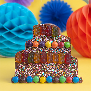 Schokoladenkuchenform mit Belag