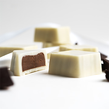 Personalisierte Pralinen aus dem Weihnachts-Pralinenset