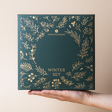 Winterliches Schokoladengeschenk-Set