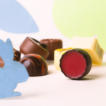 Belgische Pralinen in &ouml;sterlicher Geschenkverpackung