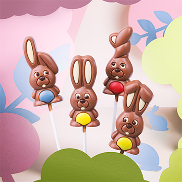 Osterhasen aus belgischer Schokolade