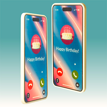 Smartphone aus belgischer Schokolade zum Geburtstag &ndash; Happy Birthday